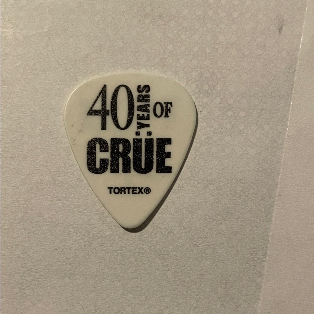 40 Years of Crüe Guitar Pick